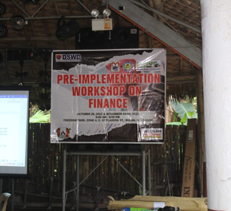 KALAHI CIDSS NCDDP – Pre Implementation Workshop on Finance
